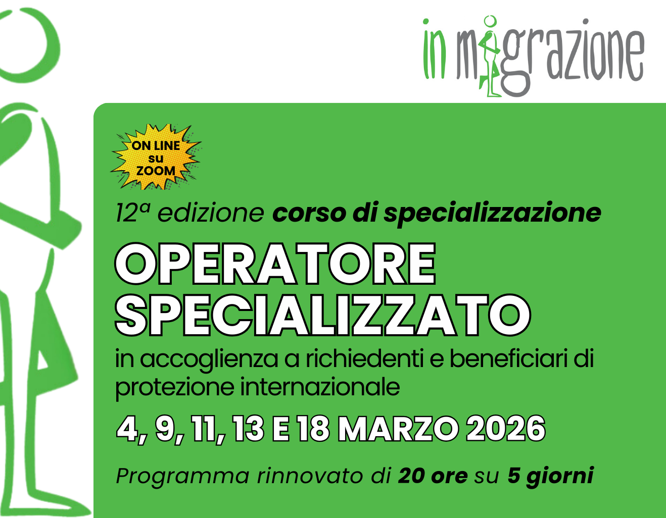 Operatore specializzato in accoglienza – 12ª ed.